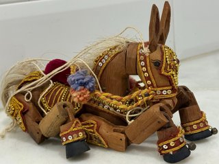 ANTIGUA MARIONETA BURRITO MEXICANO MADERA XX