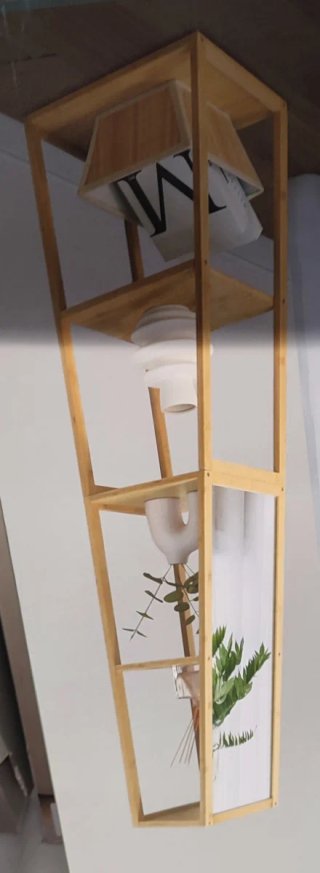 Estantería de madera con espejo nueva