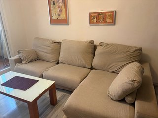 Sofá Chaise Longue Beige