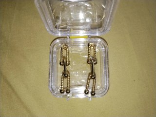 Pendientes de Eslabones Dorados