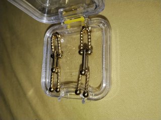 Pendientes de Eslabones Dorados