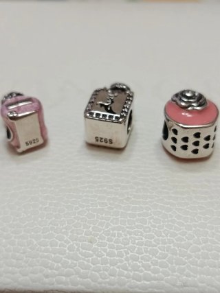 Lote de 3 Charms de Plata
