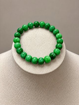 Pulseira de Pedra Natural Esmeralda