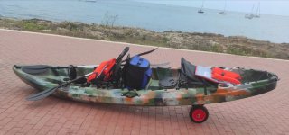 Kayak rígido 2 plazas con accesorios
