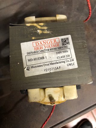 Transformador alto voltaje microondas 800w