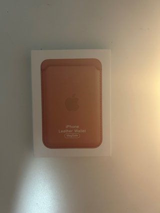 Cartera Apple Cuero Marrón bronce MagSafe