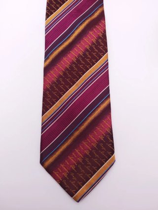 Corbata Kenzo Seda Vintage Rayas Escritura