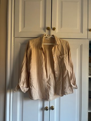 Camisa de Manga Larga Beige