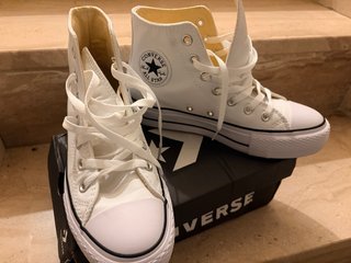 Converse Bota Piel Blancas Talla 39