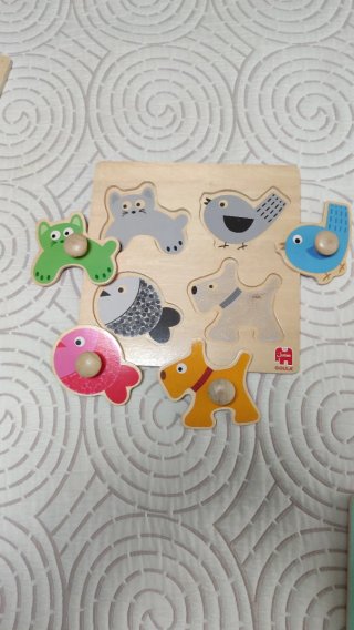 Set de 3 Puzzles de Madera para Bebé