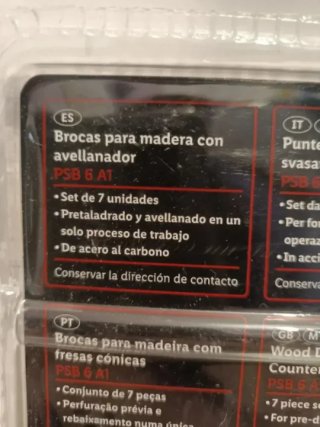 7 Brocas Avellanadoras PARKSIDE