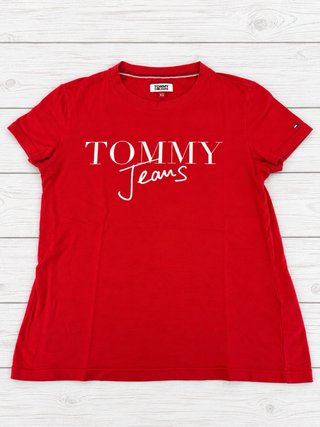 Camiseta Tommy Jeans Roja Talla XS
