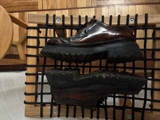 Zapatos Derby Zara Marrón Burdeos Talla 42