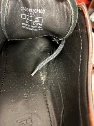 Zapatos Derby Zara Marrón Burdeos Talla 42