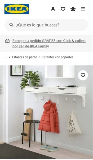 Mueble Recibidor Colgante Blanco
