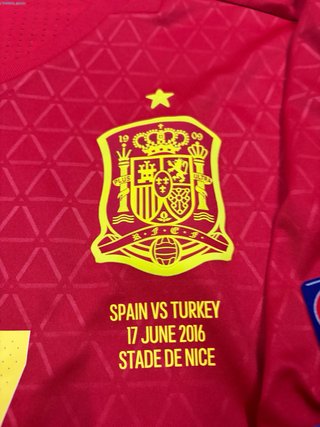 Camiseta España Match Worn Euro 2016