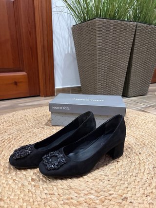 Zapatos de tacón Marco Tozzi negros