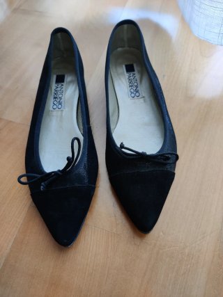 Bailarinas Negras Piel Antonio Parriego Talla 38