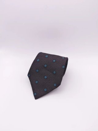 Corbata Versace Seda Vintage Círculos Bordados