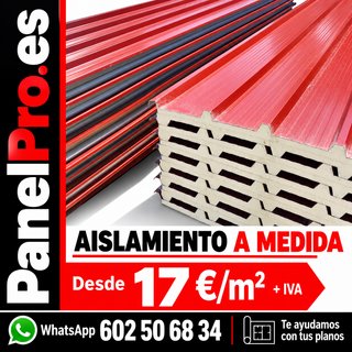 Aislamiento térmico rojo · Stock disponible