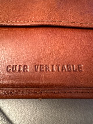 Cartera de mano David Jones marrón