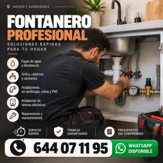 Fontanero Madrid | Fugas, Atascos y Reparaciones