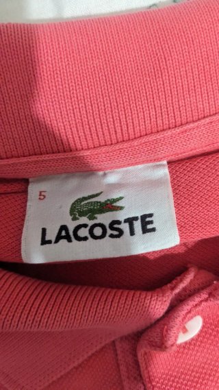 Polo Lacoste Talla 5 Rosa