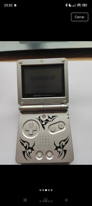 Nintendo Game Boy Advance SP con diseño tribal