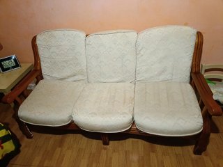 Sofá y sillones de Madera Maciza