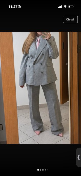 Tailleur cerimonia grigio