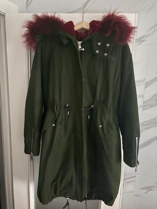 Parka verde militar Talla M