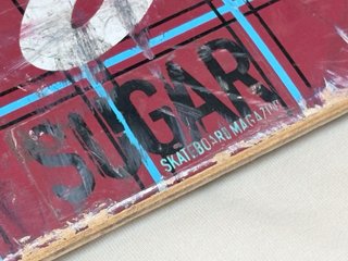 Tabla Skate Sugar Magazine Barcelona. SIN RUEDAS