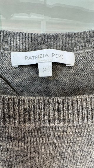 Jersey Patrizia Pepe Lana y Cashmere Gris