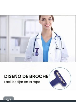 Pack 3 Relojes de Enfermera con Broche