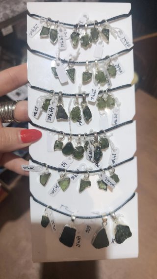 Moldavita original con tiket.plata de ley