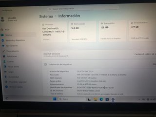 Portátil HP 840 G8 i7 11th 16Gb RAM 512Gb SSD 14"