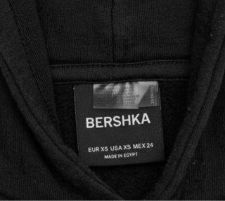Sudadera Negra Bershka