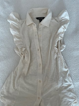 Camiseta sin mangas Ralph Lauren volantes mujer