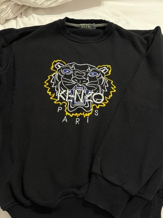 Sudadera Kenzo Negra con Tigre