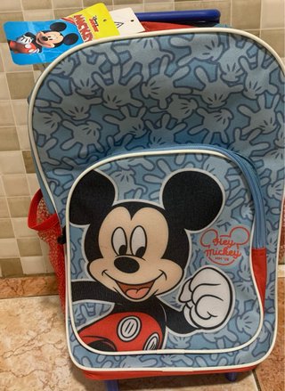 Mochila Infantil Mickey Mouse con ruedas
