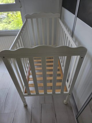 Cuna de Madera Blanca 120x60 cm