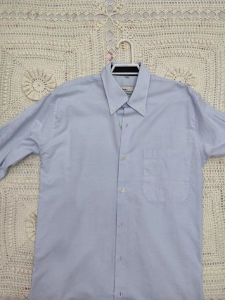 Camisa azul de manga larga el corte ingles talla S