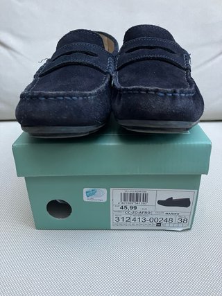 Náuticos de Ante Azul marino