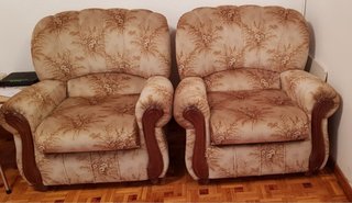Sofá 3 plazas y 2 sillones floral