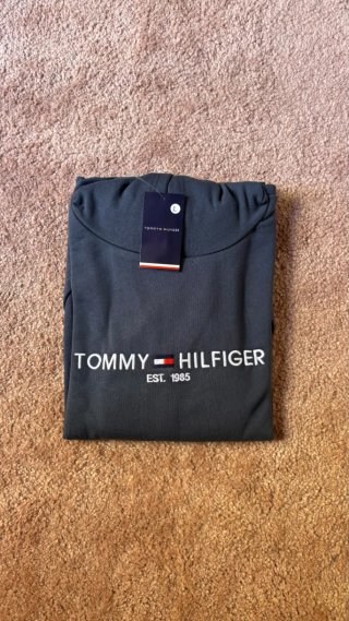 Sudadera con capucha Tommy Hilfiger gris Talla L