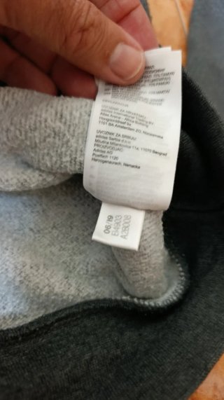 Sudadera Adidas Gris Jaspeado y Amarillo Talla S