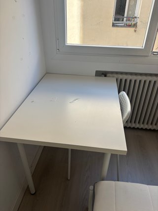 Mesa de estudio Ikea blanca