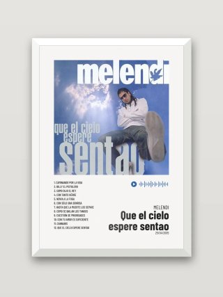 Cuadro Melendi - Que el cielo espere sentao