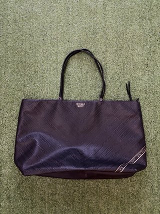 Borsa Victoria's Secret Nera Logo Monogram