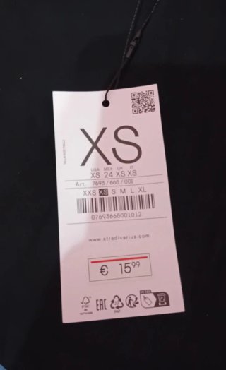 Falda pantalón negra Stradivarius